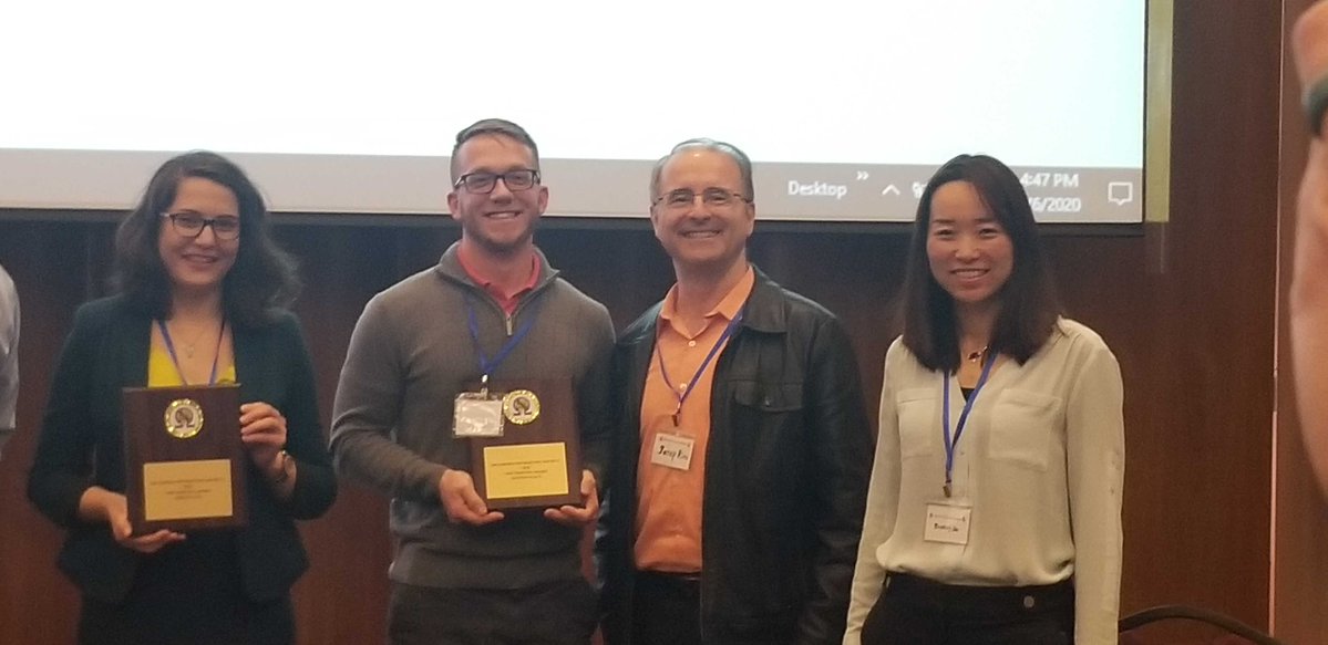 Presentation Award to Nathan Donahue Wilhelm Lab